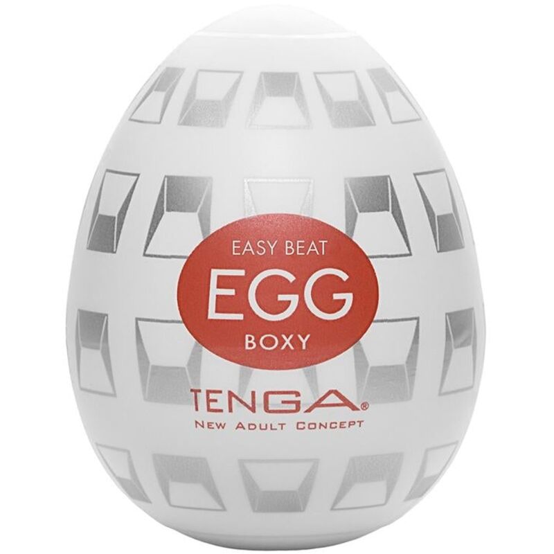 Tenga Boxy Egg Stroker - Masturbator With Opposite Angles, Stretchable Material, Customizable Dimensions