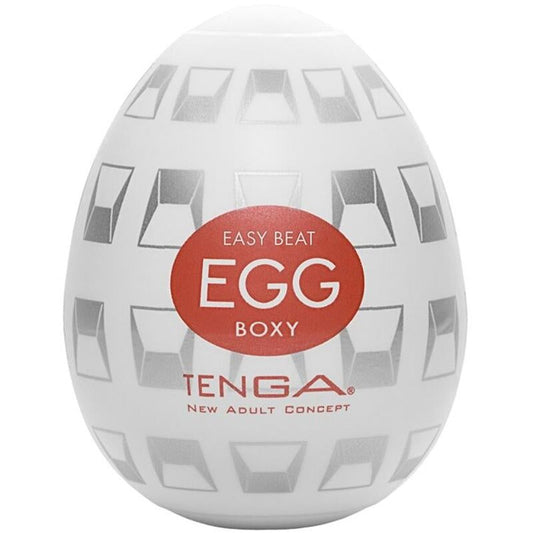 Tenga Boxy Egg Stroker - Masturbator With Opposite Angles, Stretchable Material, Customizable Dimensions