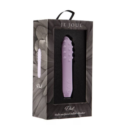 Je Joue - Duet Bullet Lilac, Compact Vibrator with Multiple Surfaces, 5 Speeds and 7 Patterns, Waterproof, USB Rechargeable, Dimensions: 115mm x 28.5mm x 28.5mm