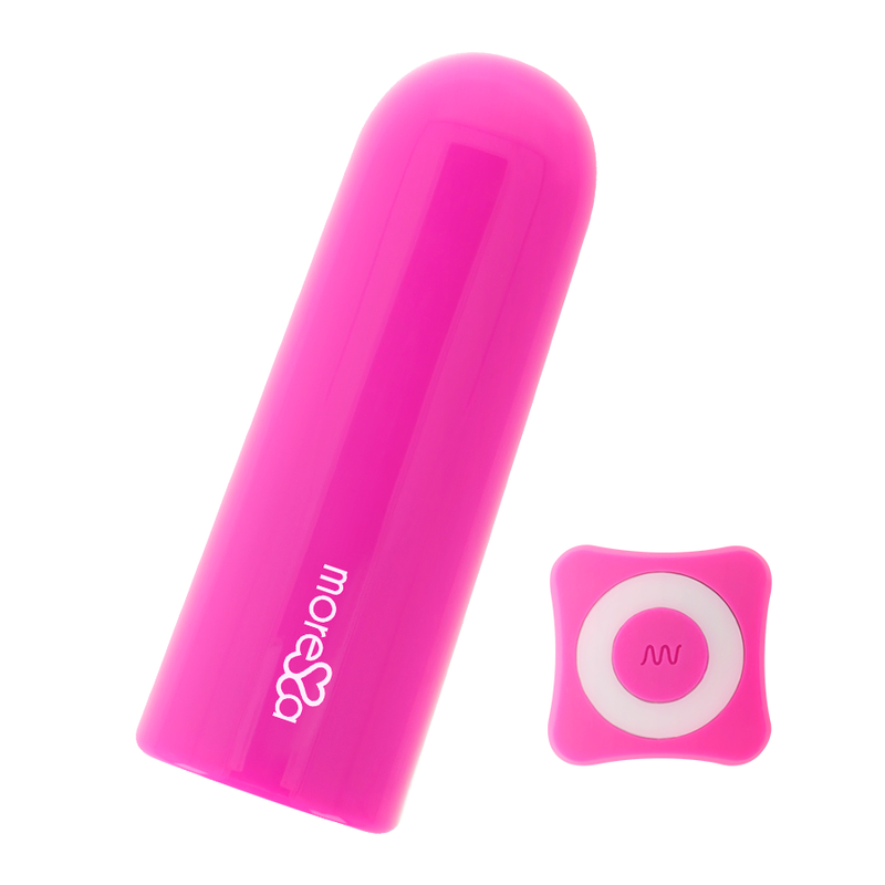 Moressa - Nix Remote Control Bullet Pink, 7 Vibration Modes, Rechargeable, Medical Silicone, Waterproof, Dimensions: 77 x 28 mm