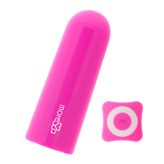 Moressa - Nix Remote Control Bullet Pink, 7 Vibration Modes, Rechargeable, Medical Silicone, Waterproof, Dimensions: 77 x 28 mm