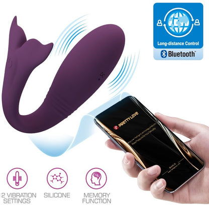 Pretty Love Led- Jayleen Vibrator App Telecomanda Violet