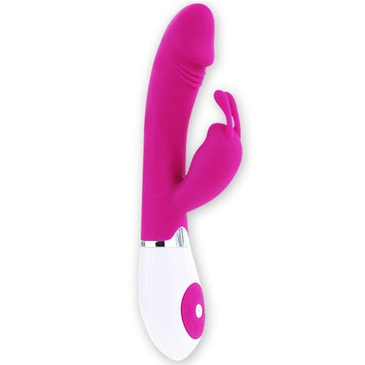 Pretty Love Flirtation - Double Stimulation Pink Gene Massager with 30 Vibration Modes, FDA Approved Silicone