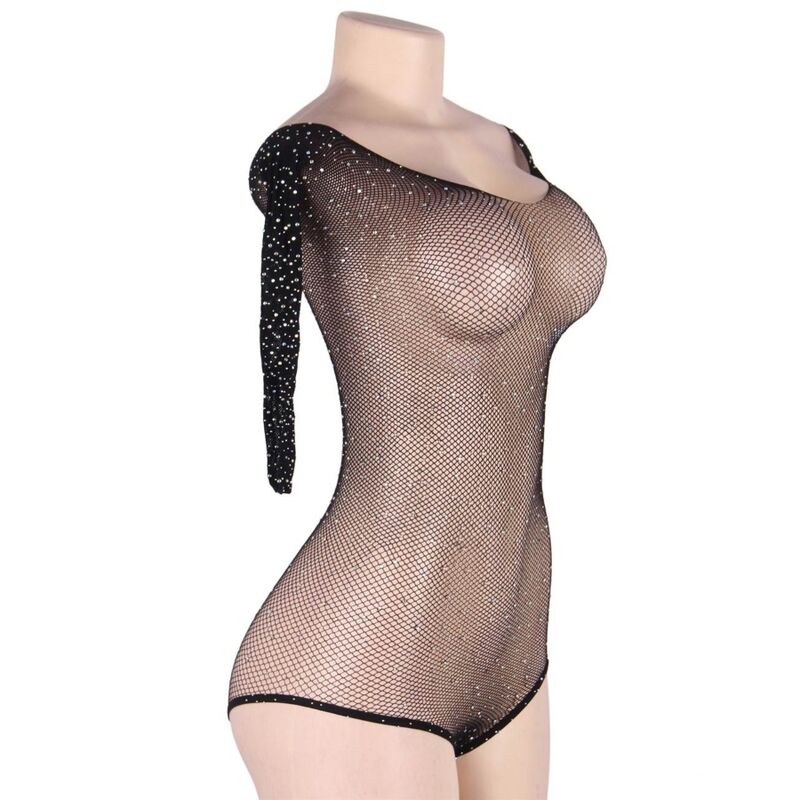 Subblime Teddies - Long Sleeve Fishnet Teddy S/M