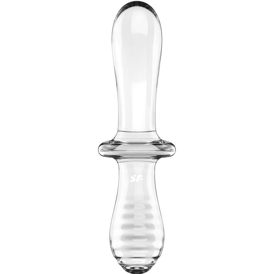 Satisfyer Crystal- Dildo Dublu De Cristal Transparent