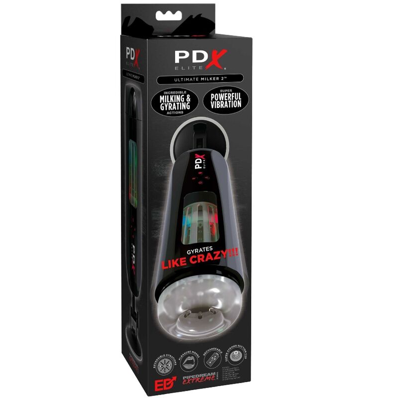 Pdx Elite - Stroker Ultimate Milker 2 Rotary Vibrator with Vibrating and Rotating Stimulation