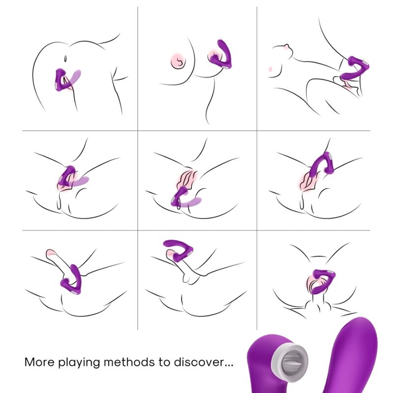 Armony Stimulators- Secretkiss Licking Vibrator Clitoris  Vibrator Curbat Violet