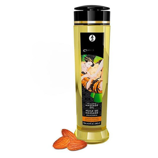 Shunga Oils - Edible Organic Erotic Massage Oil 240 Ml - Sweet Almond Flavor