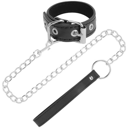 Darkness Bondage - Vegan Strap and Metal Chain BDSM Heavy Duty High Quality Penis Ring