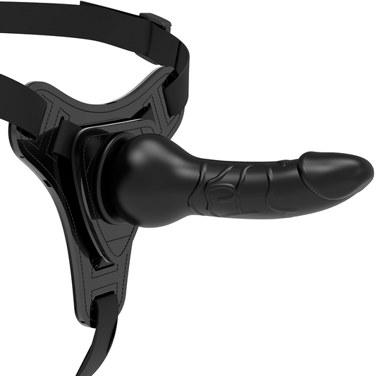 Fetish Submissive Harness - Realistic Black Silicone Submission Fetish Harness 16cm, Elastic and Comfortable, Easy Penetration