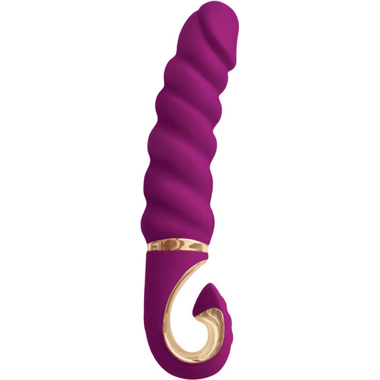 G-Vibe - Gjack Mini Silicone Vibrator, Clitoris and G Spot Vibrator, Sweet Raspberry, 19cm, 3.5cm, 6 Vibration Modes, Waterproof