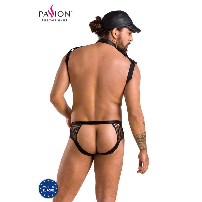 Passion Men - Set John Black L/XL, Material: 60% Polyurethane, 40% Polyester, Made in the EU, Oeko-Tex Certified