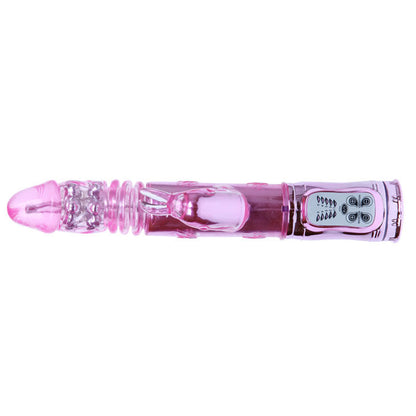 Baile Rotations - Vibration and Rotation Pink, Rechargeable, TPR Material, 5 Functions of Vibration and Rotation, 29 cm x 4.5 cm