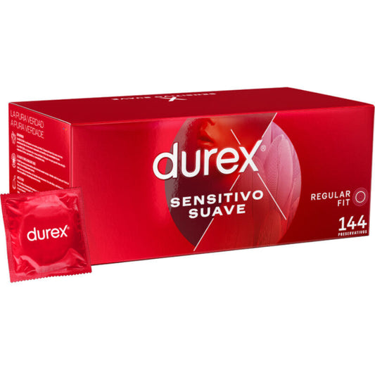 Durex - Soft Sensitive 144 Units - Thin and Sensitive Lubricated Condoms