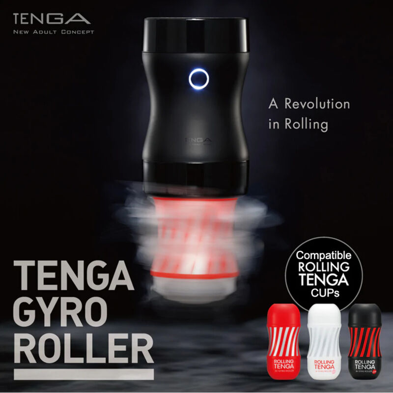 Tenga Rolling Tenga Gyro Roller Cup Masturbator - Gentle Rotating Stimulation