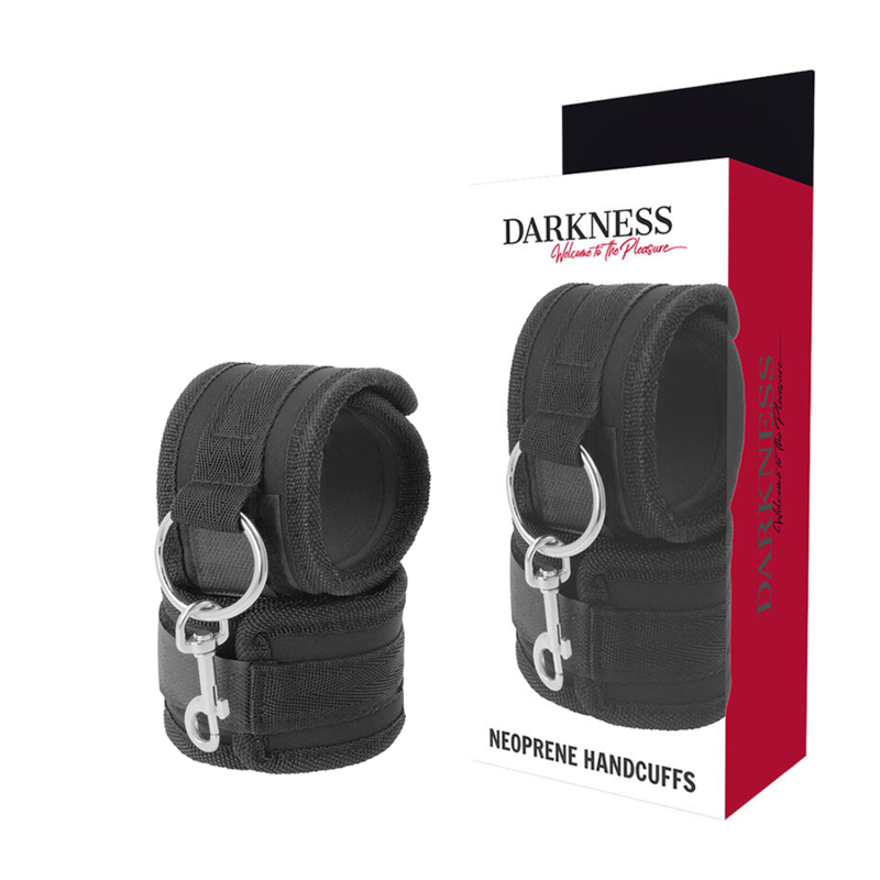 Darkness Bondage - Neoprene Handcuffs, Adjustable Handcuffs Set With Inner Padding