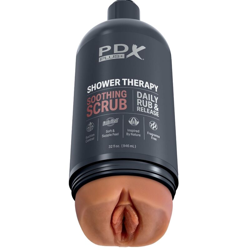 Pdx Plus+ - Stroker Discreet Design Shampoo Bottle With Discreet Design Flame Shampoo For Soothing Exfoliation Caramel 20.7 x 8.5 cm