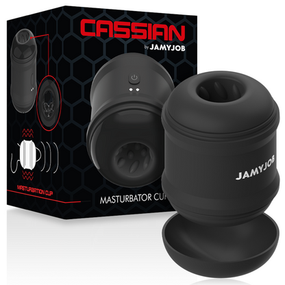 Jamyjob - Cassian Compact Masturbator with Vibrations and Curvy Texture