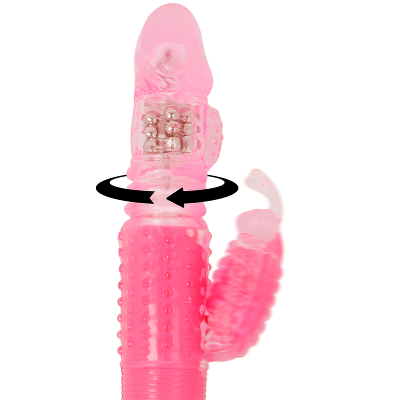 Ohmama Vibrators - Multifunctional Rotating Rabbit Vibrator and Clitoris Stimulation, Rechargeable, Hypoallergenic Silicone