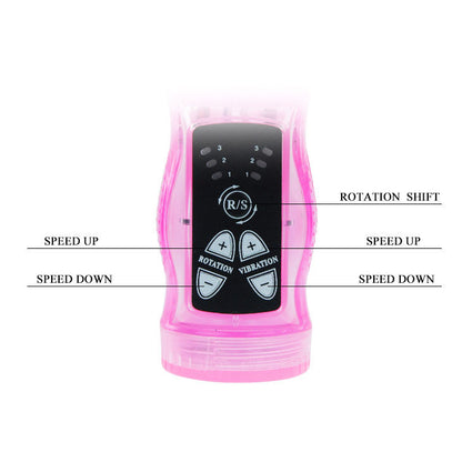 Baile Rotations - Purple Intimate Lover Rabbit Mini, 3 Function Vibrations and Rotations, Metal Beads, TPR