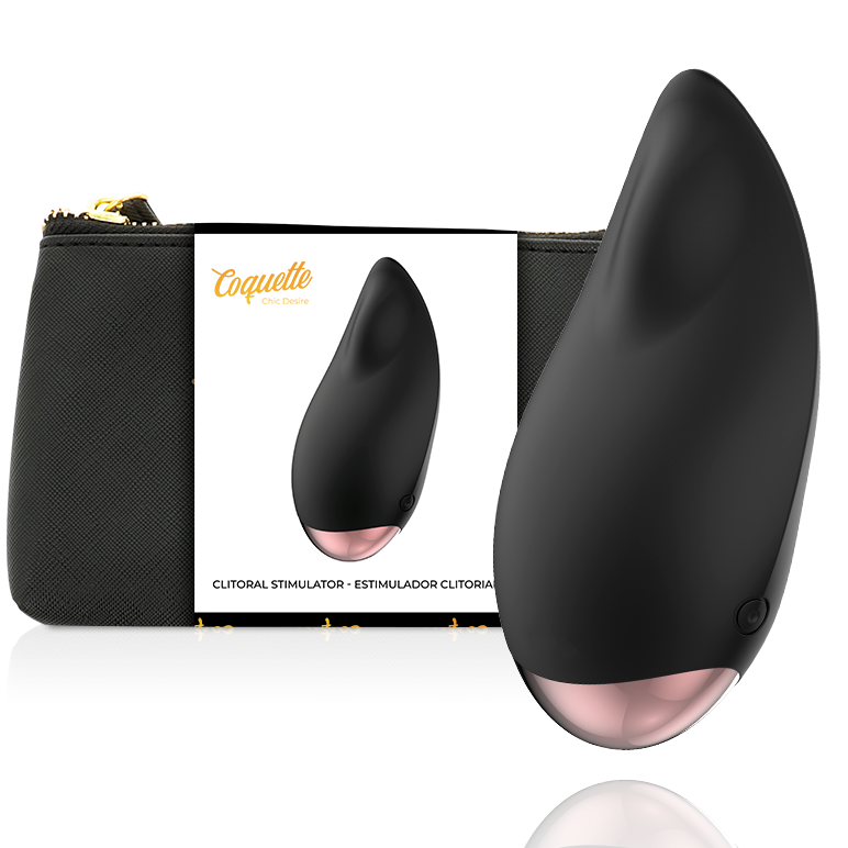 Coquette Toys- Chic Desire Stimulator Clitorial Negru / Picătură De Aur