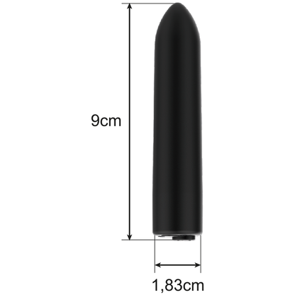 Intense Fun Vibrating Bullet - 10 Models, Rechargeable via USB, Dimensions: 8.5 cm x 1.7 cm