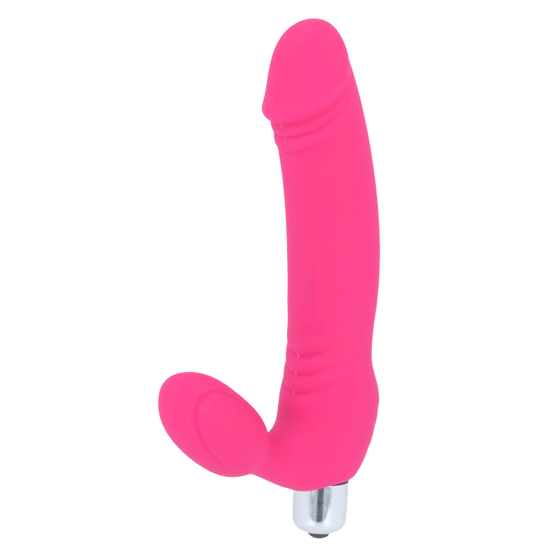 Intense Fun - Intense Sugar, Hot Pink Silicone Vibrator Dildo, Waterproof, Seven Speeds, Ergonomic