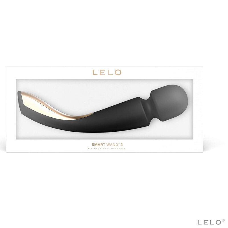 Lelo - Smart Wand 2 Massager Medium Black, 10 Modes, Elegant Design