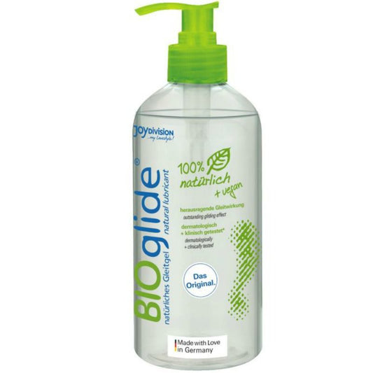 Joydivision Bioglide - Natural Lubricant, 500 ml, Organic, Water Soluble, Medically Certified, Fat Free