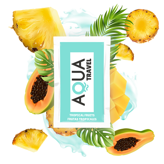 Aqua Travel - Water Based Lubricant With Tropical Fruit Flavor, 6ml, For A Sensual Journey