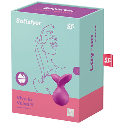 Satisfyer Layons - Viva La Vulva 3 Lying Vibrating Clitoral Stimulator, Soft Silicone, Waterproof (IPX7)