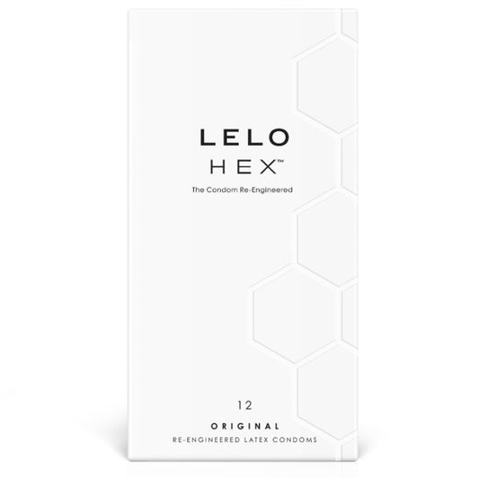 Lelo - Original Hexagonal Condoms - Natural Latex, Thickness 0.045 mm, Diameter 54 mm, Length 180 mm