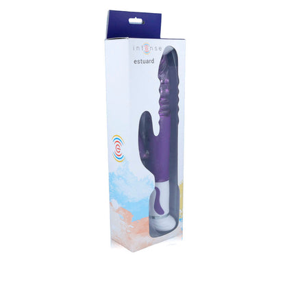 Intense Vibrator Estuard Purple Rabbit, 12 Vibration Modes and 4 Rotation Modes, Intense Couples Toys