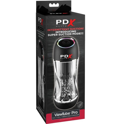 Pdx Elite-  Stroker Viewtube Pro Vibrator Transparent