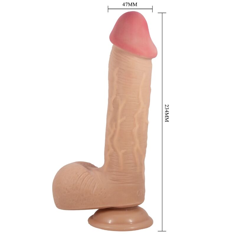 Pretty Love High Grade- Dildo Realist Cu Piele Glisantă Cu Ventuză Carne 23.4 Cm