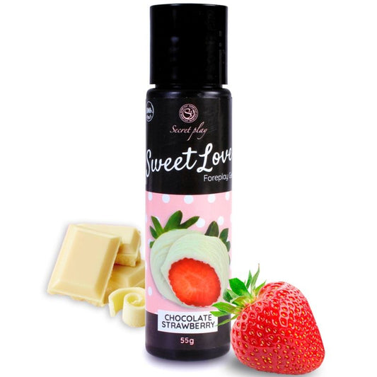 Secretplay - Edible Strawberry and White Chocolate Lubricating Gel 60 ml