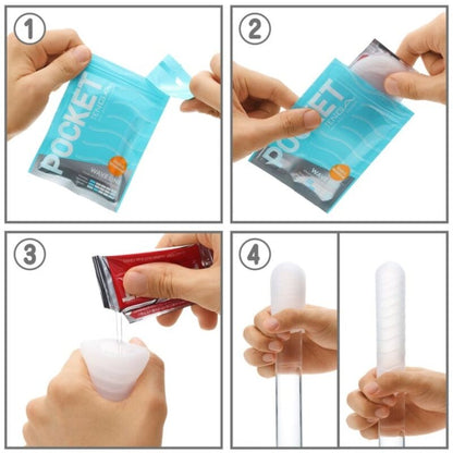 Tenga Crystal Mist Pocket Stroker - Single Use Elastic Portable Masturbator