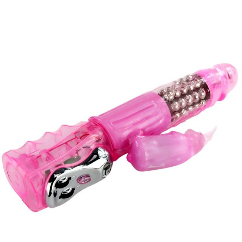 Baile Rotations - Fascination Clitoral Stimulation Vibrator, Multirotation, Multispeed, Rotating Stimulation Beads, Silicone and TPE Material, Designed in the USA