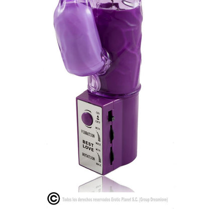 Baile Rotations - Vibrator Rabbit Purple, 20 Functions, Soft Jelly Material, 23 cm x 4 cm, Lilac