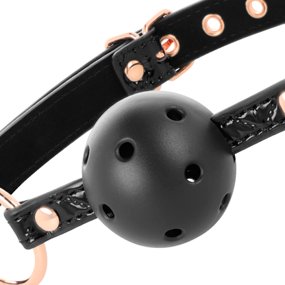 Begme Black Edition- Ball Gag Din Piele Vegană