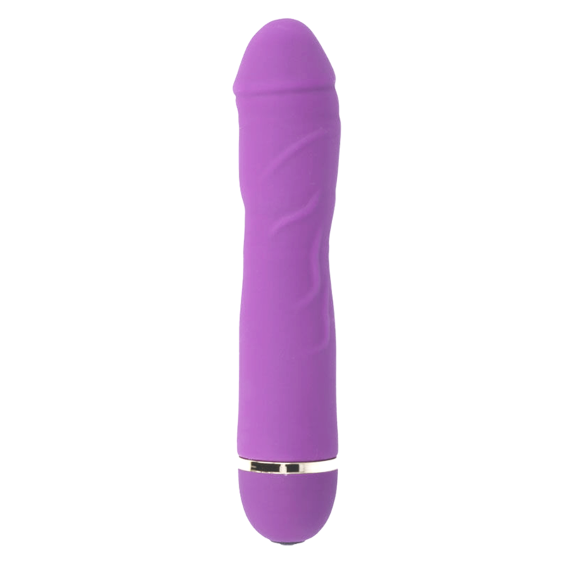 Intense Fun - Airon Vibrator with 20 Speeds, Soft Silicone, Water Resistant, 3.5 cm x 18 cm, Purple