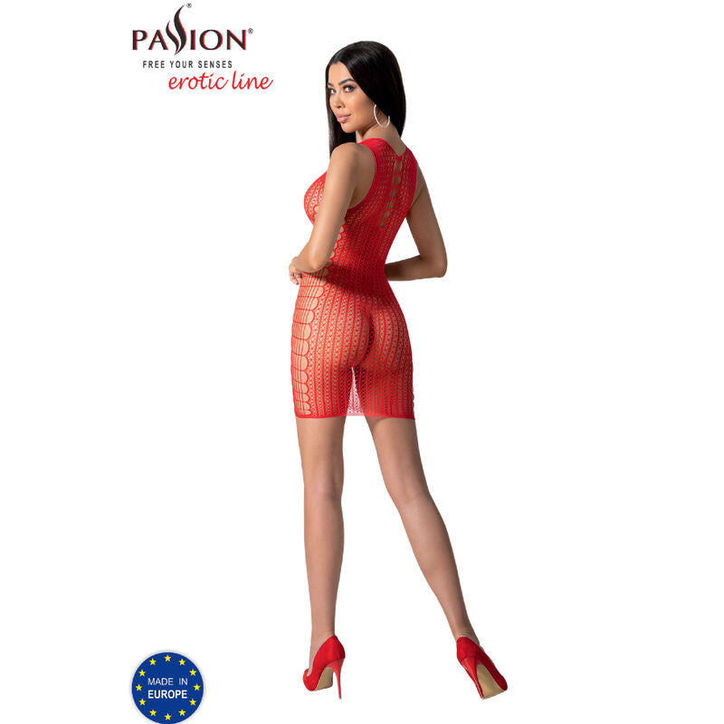 Passion Woman Bodystockings - Bs097 Sensual Red Body, One Size