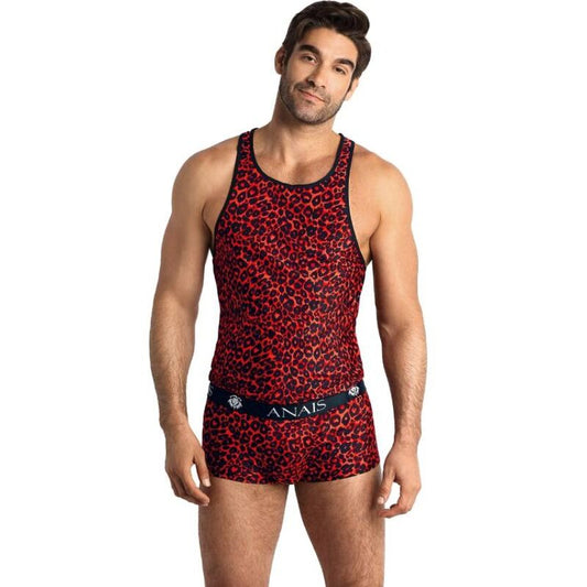 Anais Men - Red Microfiber Tribal Top - XL