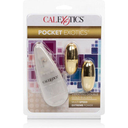 California Exotics - Gold Bullet Duo Vibrators, Gold Plated, Multiple Speeds, Durable, Stimulating