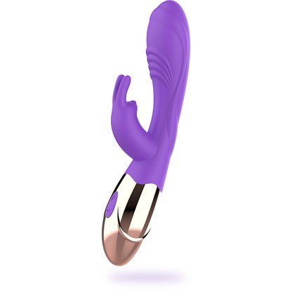 Womanvibe Viora - Rechargeable Rabbit Vibrator with Clitoris Stimulator, 19.5 x 3.3 cm, 10 Vibration Modes, Soft Silicone, Stimulated G Spot