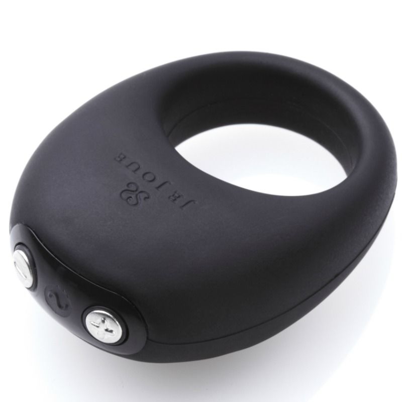 Je Joue - Mio Cock Ring with External Vibration, Soft Silicone, Black