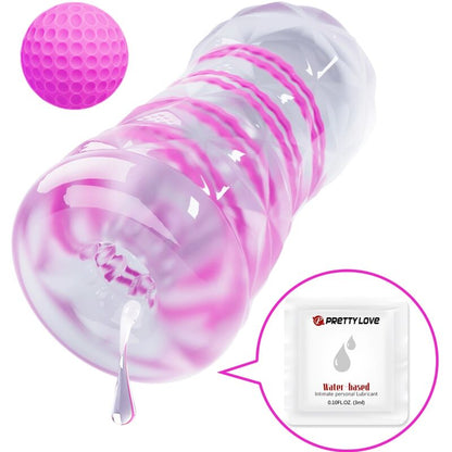 Baile For Him - Male Masturbator With Internal Spiral And Transparent Balls, Reusable, Intense Stimulation