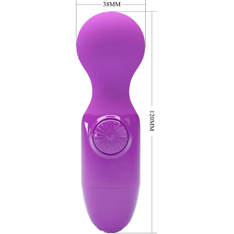 Pretty Love - Small Mini Stick Wand, Cute Purple, Strong, Material: Silicone, Color: Purple