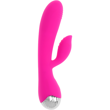 Ohmama Vibrators-  Vibrator Reîncărcabil Cu Rabbit 10 Moduri De Vibrație 19 Cm