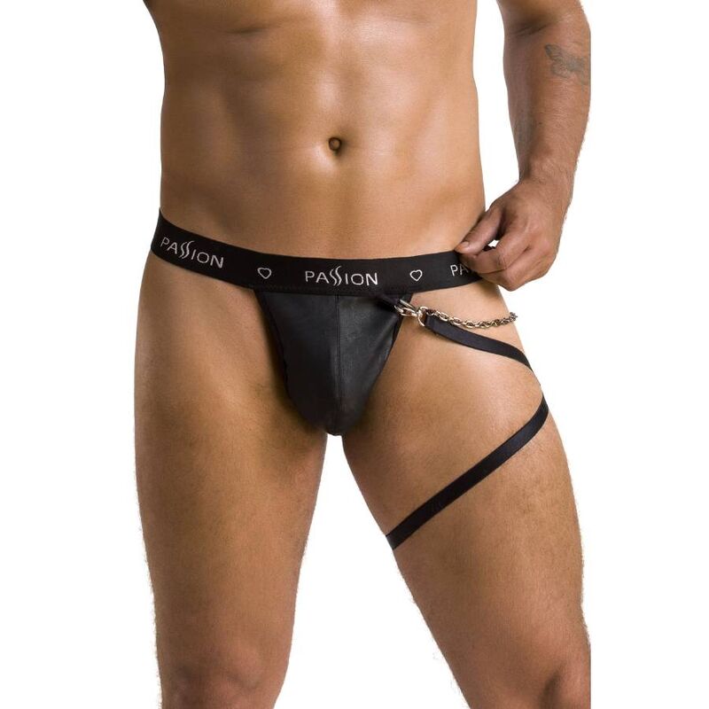 Passion Men - Thong Bill Thong Black S/M, Material: 60% Polyurethane, 40% Polyester